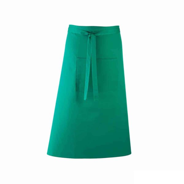 grembiule verde smeraldo lungo da bar