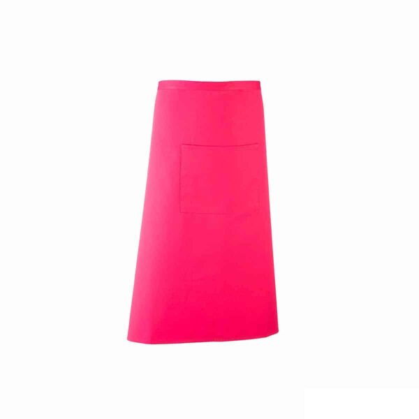 grembiule rosa fluo da bar lungo