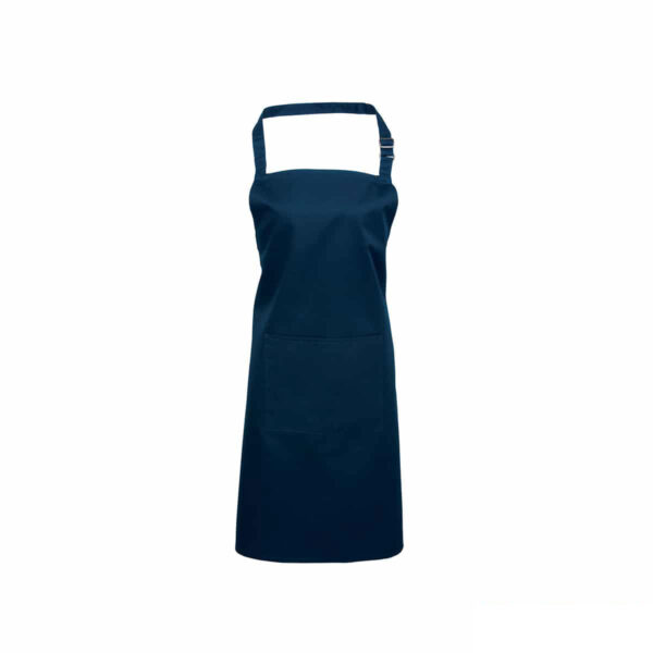 grembiule blu navy tasca e pettorina