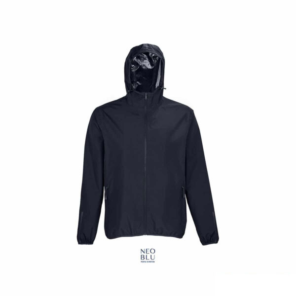 giacca unisex antivento navy personalizzata