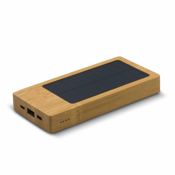 Powerbank solare in bambù