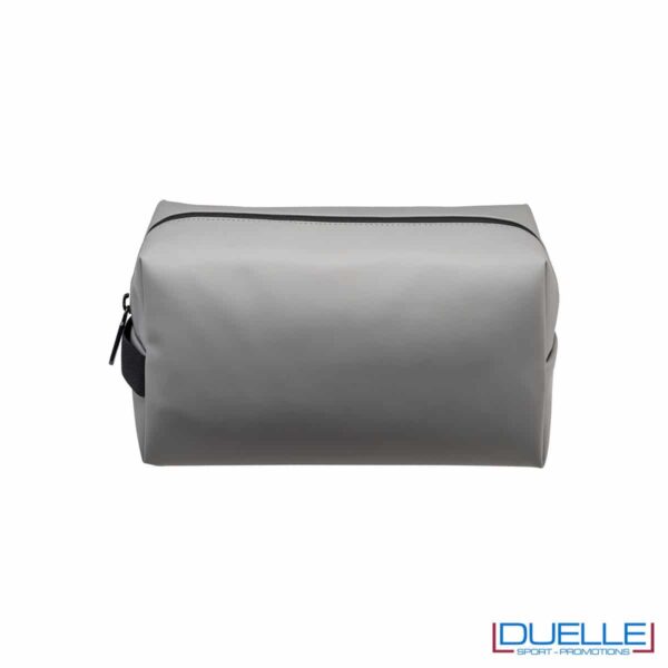 beauty case grigio impermeabile personalizzabile
