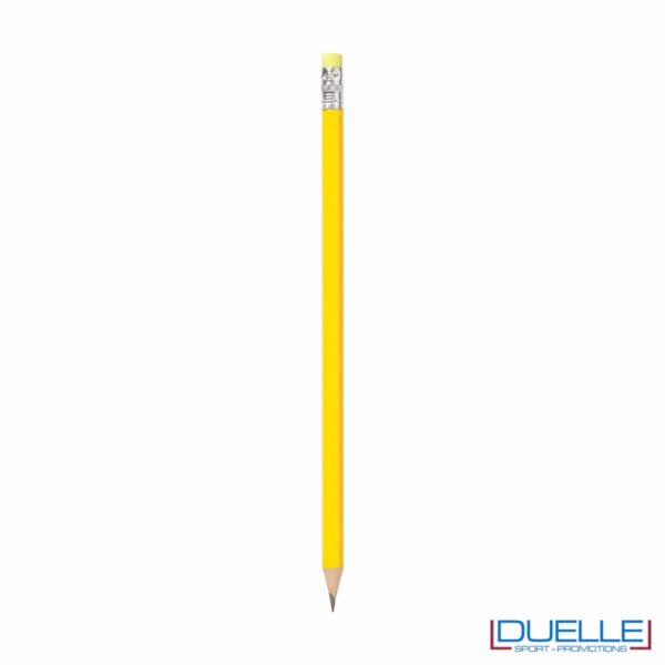 matita promozionale con gommino colorato giallo