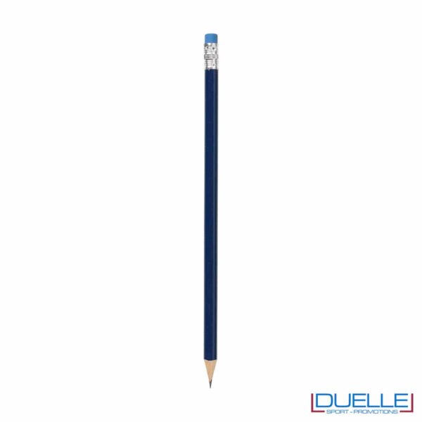 matita promozionale con gommino colorato blu navy