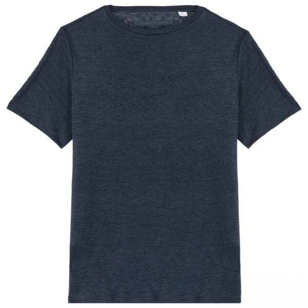 Maglietta donna in lino con scollo a V