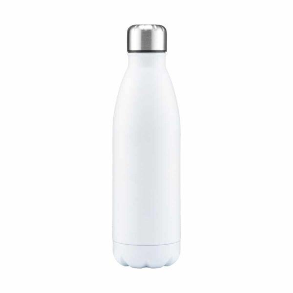 borraccia parete singola personalizzabile color bianco