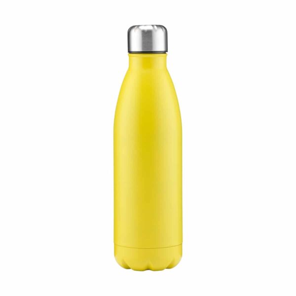 borraccia parete singola personalizzabile color giallo