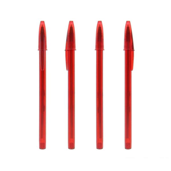 Penna BIC style personalizzata rossa