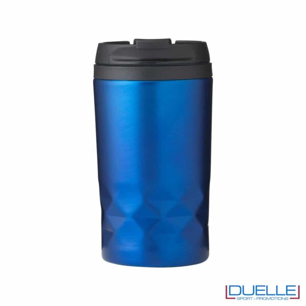 Tazze termica con design geometrico blu