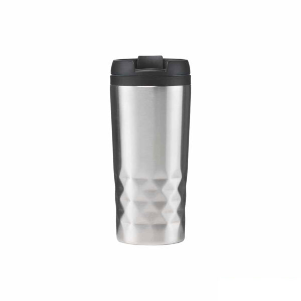 Tazze termica con design geometrico acciaio