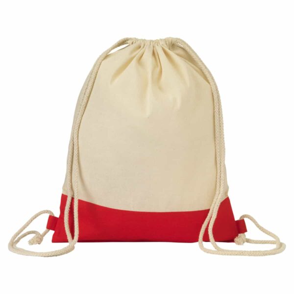 Shopper 100% in cotone con fondo colorato