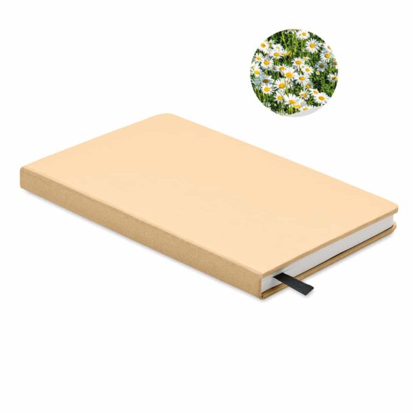 Taccuino con copertina rigida ai semi piantabili personalizzabile