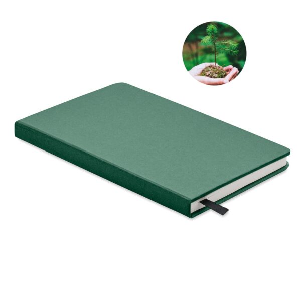 Taccuino con copertina rigida ai semi piantabili personalizzabile