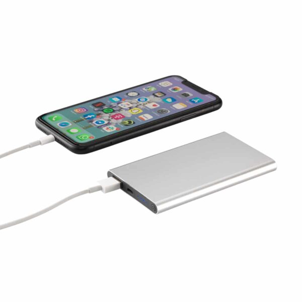 Powerbank in alluminio da 4000mAh personalizzabile con incisione laser