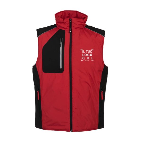 gilet da lavoro in poliestere ripsto personalizzabile con il tuo logo