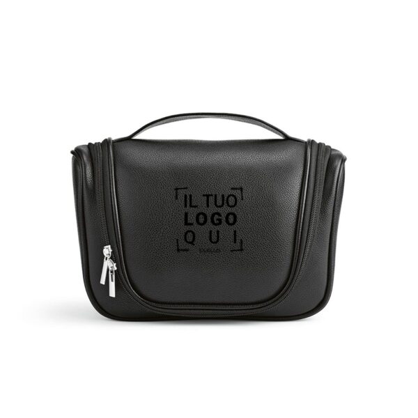 Beauty case in PU riciclato
