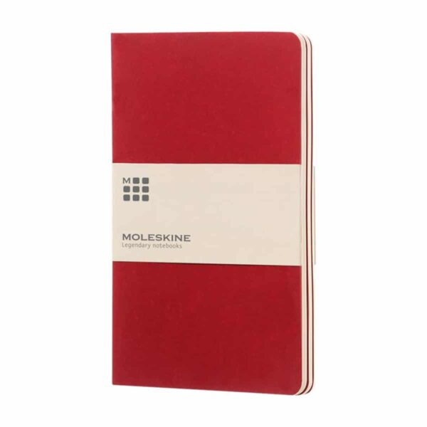 Taccuino Moleskine con copertina in cartoncino colore rosso personalizzabile