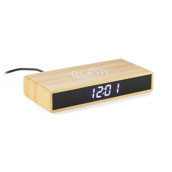Orologio con base di ricarica wireless