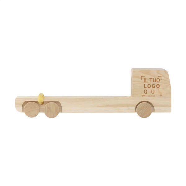 Camioncino porta bottiglia in legno
