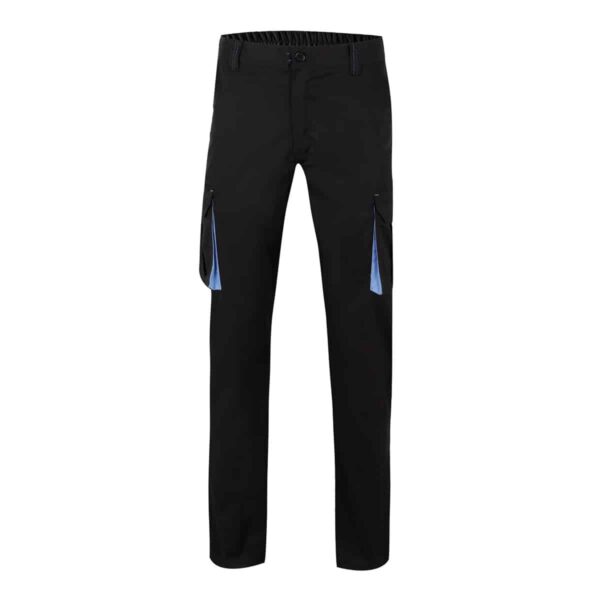Pantaloni stretch bicolore