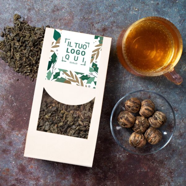 Astuccio in carta con tisane e infusi