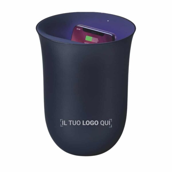 Stazione di ricarica wireless con disinfettante UV