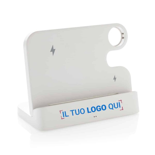 Caricatore wireless doppio 15W in plastica RCS