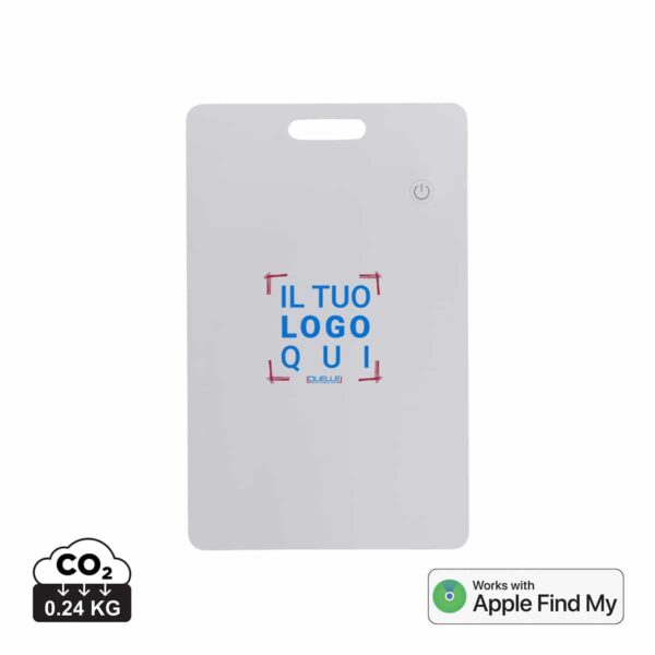 Card ultrasottile in rABS compatibile con Apple "Find My"