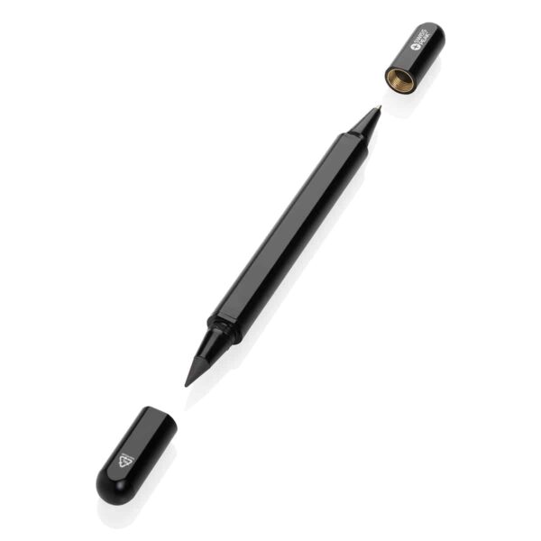 Penna doppia in alluminio riciclato RCS