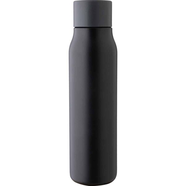 Borraccia a doppia parete in acciaio inox 304 riciclato 600 ml Cassian - nero