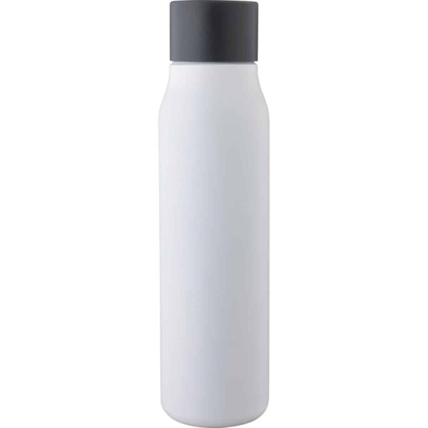 Borraccia a doppia parete in acciaio inox 304 riciclato 600 ml Cassian - bianco