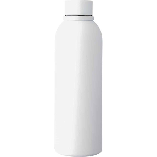 Borraccia in acciaio inossidabile riciclato a doppia parete Sena 500 ml - bianco