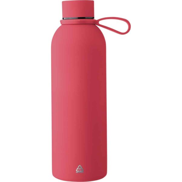 Borraccia in acciaio inossidabile riciclato a doppia parete Sena 500 ml - rosso