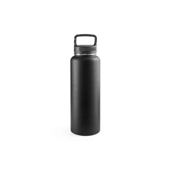 SINNER. Borraccia in acciaio inox riciclato al 90% con grande capacità fino a 1200 mL - Nero