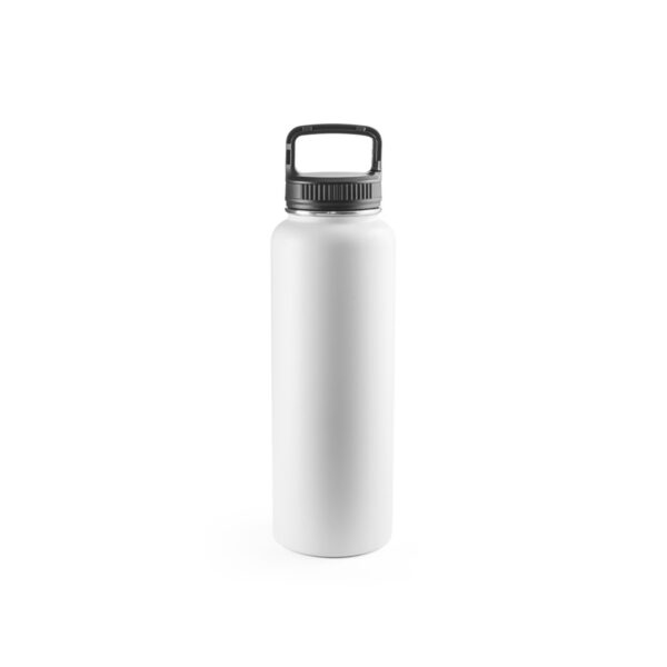 SINNER. Borraccia in acciaio inox riciclato al 90% con grande capacità fino a 1200 mL - Bianco