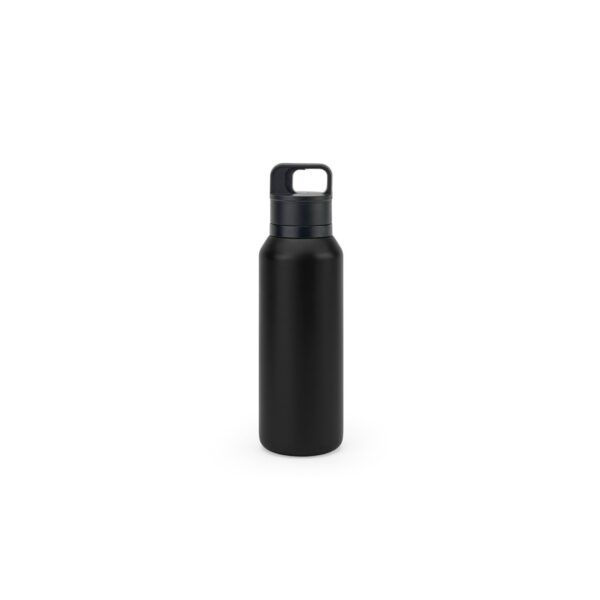 NICKLAUS. Borraccia in acciaio inossidabile (riciclata al 91%) con doppia parete isolata sottovuoto da 590 ml - Nero