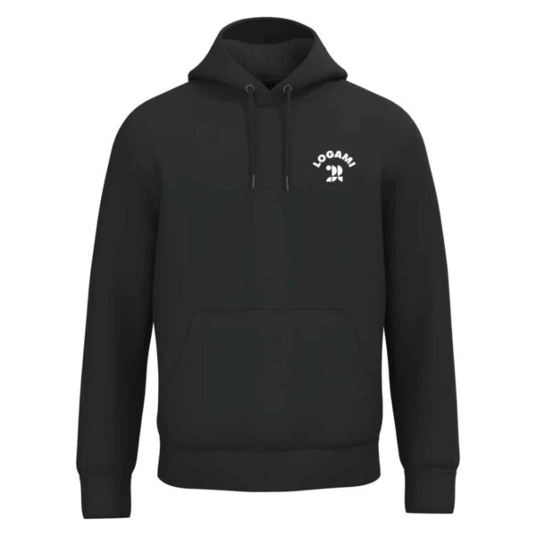 Felpa con cappuccio unisex in cotone biologico e poliestere riciclato