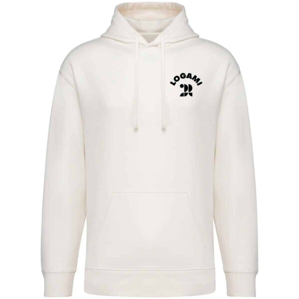 Felpa stile loose in cotone biologico