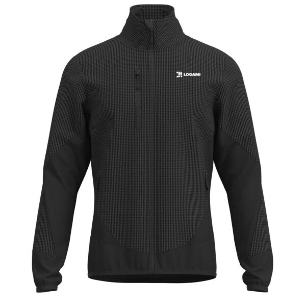Felpa tecnica in tessuto waffle slim fit