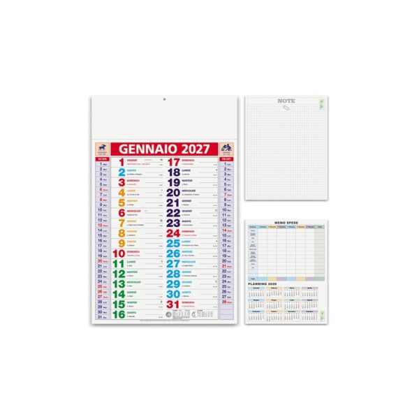 Calendario multicolor olandese