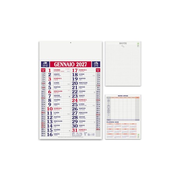 Calendario mensile a quadretti