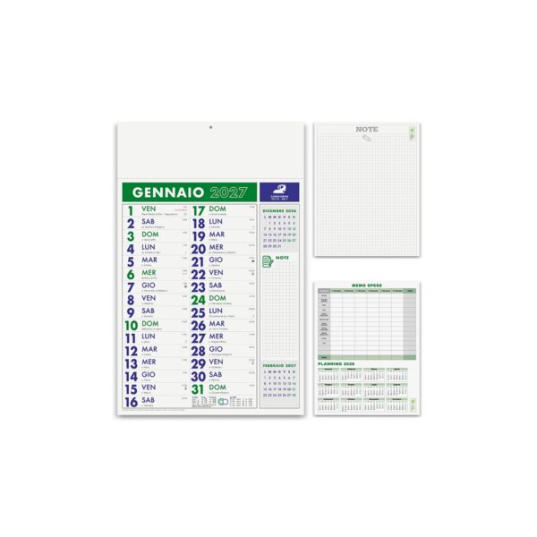 Calendario mensile 12 fogli