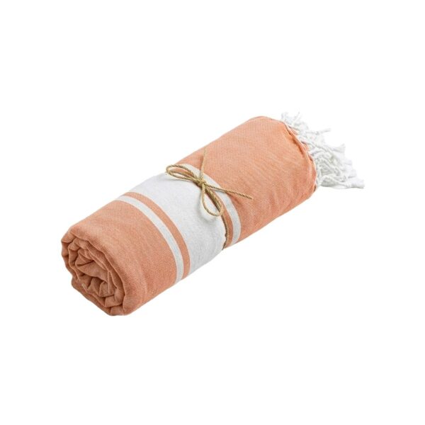 Telo mare in cotone riciclato da 150 g/m2 certificato GRS - Arancione