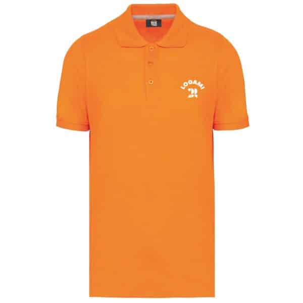 Polo in cotone pettinato piqué con trattamento antibatterico