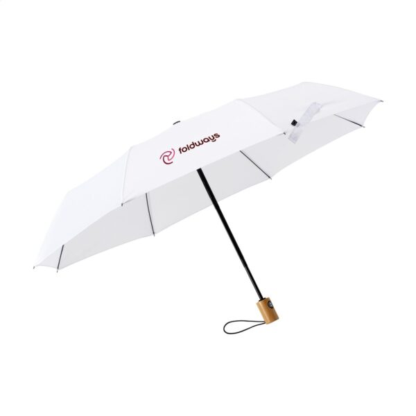 Michigan foldable RCS RPET ombrello 21 inch - bianco