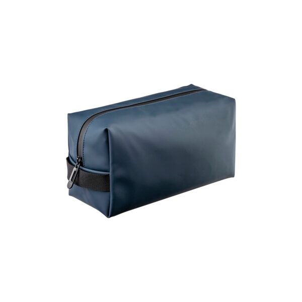 Beauty case in Soft PU water resistant con maniglia laterale - Blu