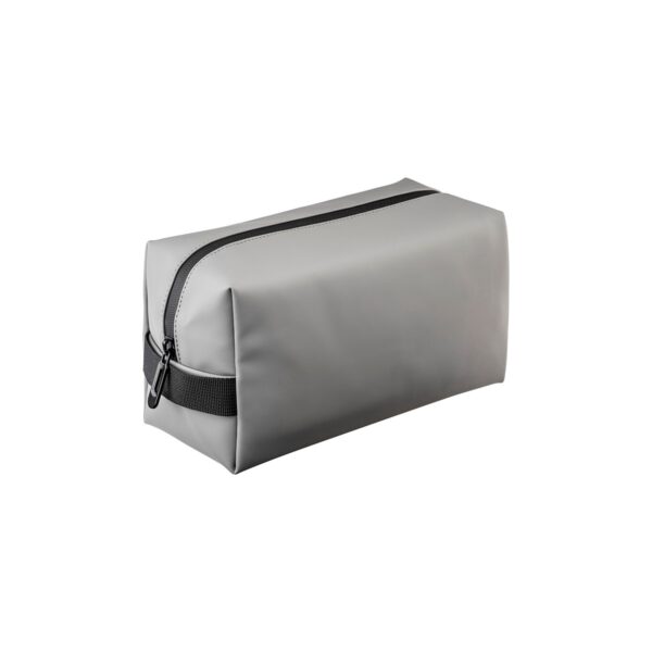 Beauty case in Soft PU water resistant con maniglia laterale - Grigio
