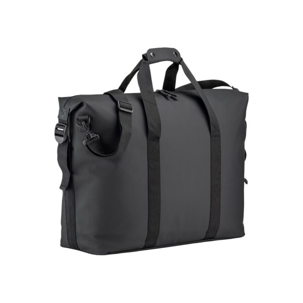 Borsone da viaggio in soft PU water resistant - Nero