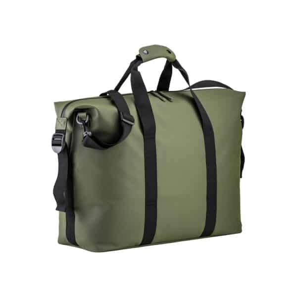 Borsone da viaggio in soft PU water resistant - Verde scuro