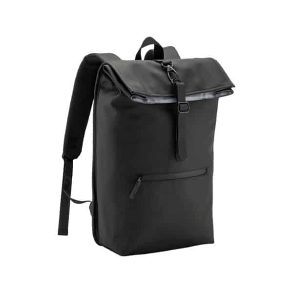 Zaino porta PC (15") in Soft PU riciclato water resistant - Nero